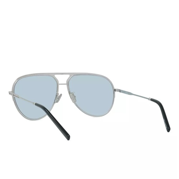 DIOR DiorEssential A2U Silver/Blue Aviator Unisex Sunglasses - Picture 7 of 9